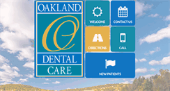 Desktop Screenshot of oaklanddentalcare.com