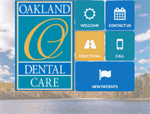 Tablet Screenshot of oaklanddentalcare.com